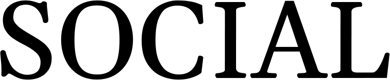 social icon text black